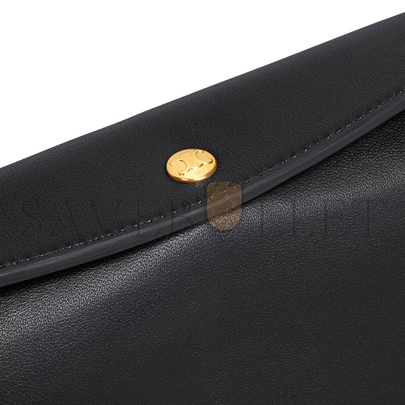 CELINE TRIO FLAP IN SMOOTH LAMBSKIN 10P862O86.38NO (22.5*13*3.5cm)
